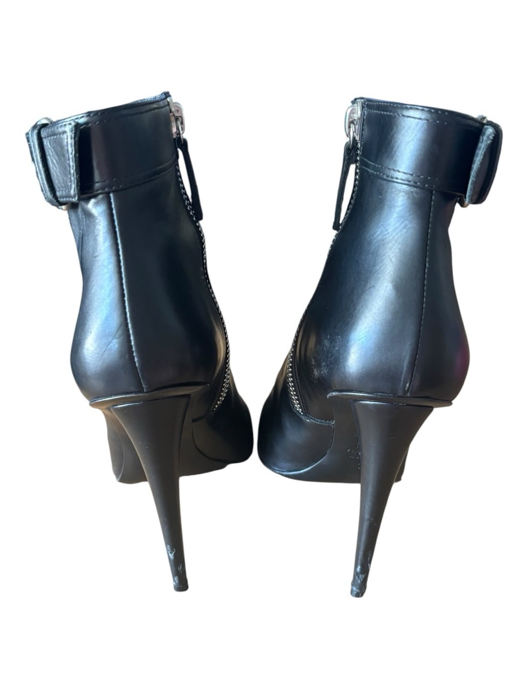 Giuseppe Zanotti Asymmetrical Zip Heeled Ankle Boot - Picture 8 of 9